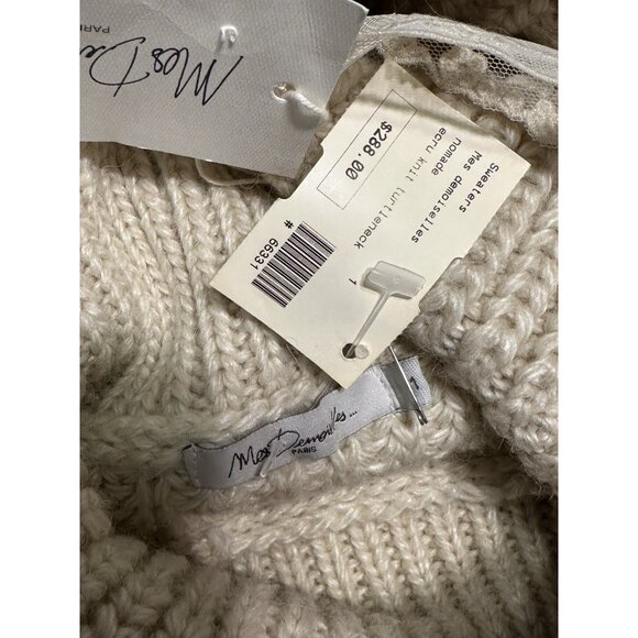 NWT MES DEMOISELLES NOMADE CHUNKY COWL NECK TURTLENECK Sweater Alpaca Wool $288 - Picture 8 of 10